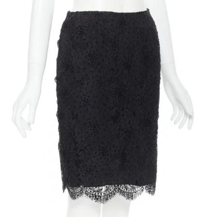 Balenciaga Vintage, Pre-owned Skirt Zwart, Dames, Maat:S,voering