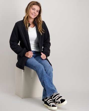 Columbia Rugged Ridge II Sherpa Full Zip Sort Trøjer Pige - Kids Brand Store