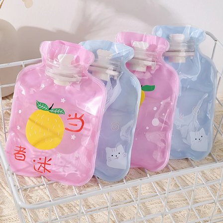 Cute Hand Warmer Winter Hot Water Bag Heat Warm Cartoon Hot Water Bottle Water Filling Cold-proof Small Soft Reusable Random