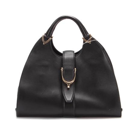 Gucci Vintage, Pre-owned Stirrup Bag Zwart, Dames, Maat:ONE Size