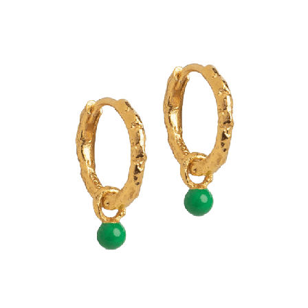 ENAMEL Copenhagen Örhängen, Belle Örhängen Dam Grön ONESIZE