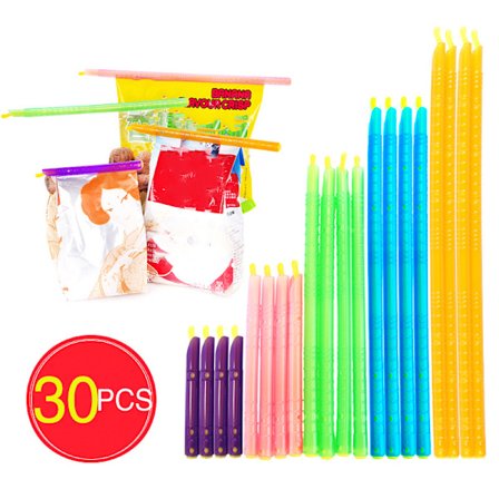 30 stk matposelukkende klips, poselukkende stang, matposelukkende