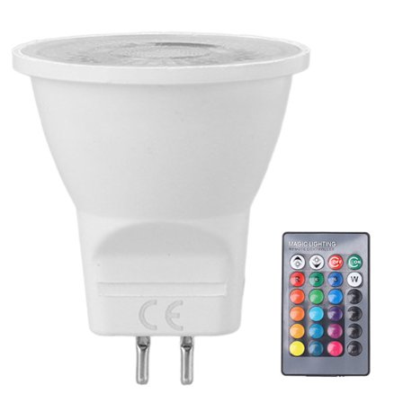 GU4 LED-lamput 2W 180LM RGBW Pin Base Kannettava ABS Kotiin Juhliin Toimistoon Kauppaan 12-36V