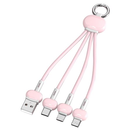 Hot Sale - USB-kabel, bærbar hurtig multiladerkabel 3 i 1 ladekabel multi USB-kabel hurtigladekabel med Type-C, Micro USB og Ip-port, Co