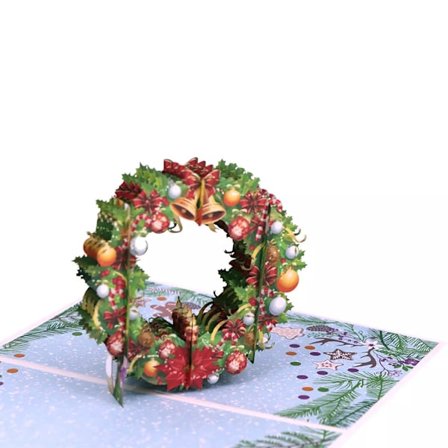 Yksinkertaiset 3D-taitettavat kolmiulotteiset hauskat hyvää syntymäpäivää -ilmapallokortit joulutervehdyskortit (2 kpl)