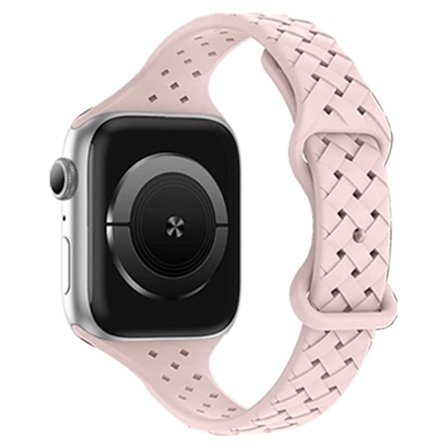 Apple Watch 7/8/SE/Ultra (42/44/45/49mm) Armband Weave - Rosa