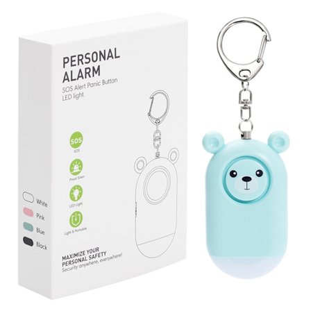 Emergency Alarm Assault Protection Portable Self Defense Loud Personal Security Alarm - Blue