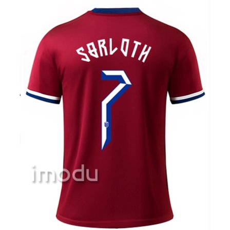 Norges landslag fotball barnelagstrøye NO.7 Sörloth (kun T-skjorte)