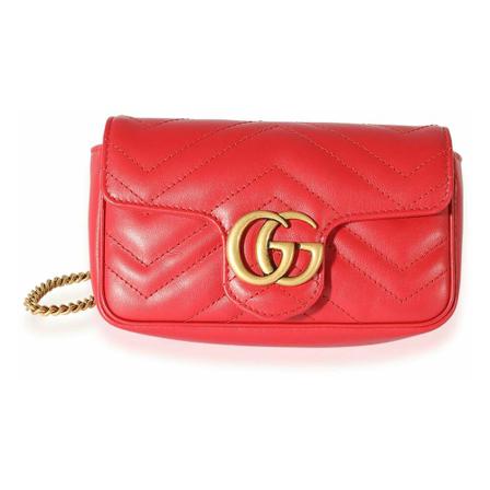 Gucci Vintage, Pre-owned Shoulder Bag Rood, Dames, Maat:ONE Size,leather