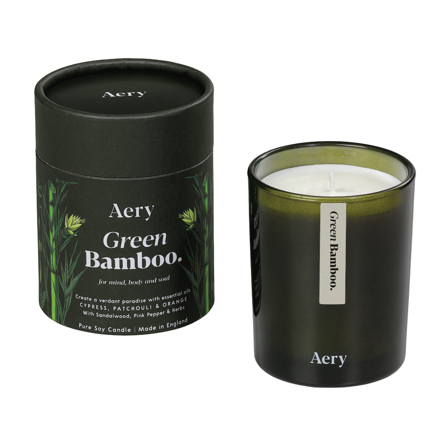 Aery Living Green Bamboo Candle, 200 g