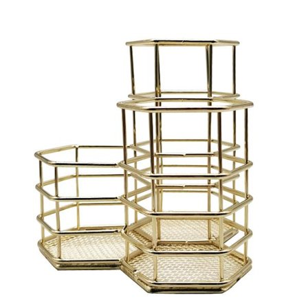 Pennhållare i nät, pennhållare i metall för skrivbordskontor