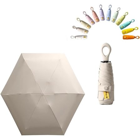 Mini solparaply/UPF 50 UV-resistent lätt liten bärbar ryggsäck/regn- och solskydd