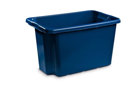 Förvaringsbox 55L, blå - Lyreco - Skolmöbler och inredning - Förvaringsmöbler - Backar, boxar och korgar