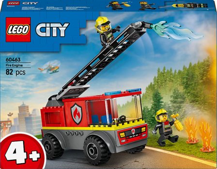Lego City Brandbil med Stige 60463, Børn & Forældre, Motorik & Bevægelse, Klodser Og Stabletårne
