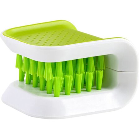 1 stk. Bladkniv Rengøringsmiddel Køkken Opvaskebørste Spisepinde Bestik Rengøringsbørste Dobbeltsidet Skrubber Multifunktionel Knivsvamp