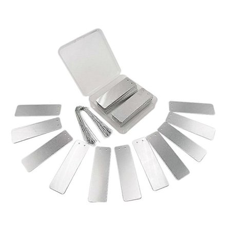 100 stk. Aluminium Plantemærker, Metal Plantemærker, Træ ID Mærker Plante Aluminium Mærke Rund Kunst Aluminium 2025th