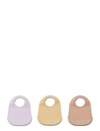 Maru Silic Bib 3-Pack Home Meal Time Bibs Multi/mønstret Liewood*Betinget Tilbud