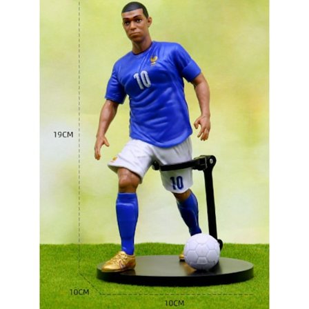 6-pack fotbollsactionfigurer Fotbollsstjärnor C. Ronaldo Messi Mbappe Fotbollsfan söta leksaker