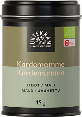 Urtekram Kardemomme stødt Ø 15 g, Helse & Madvarer, Krydderier, Kardemomme