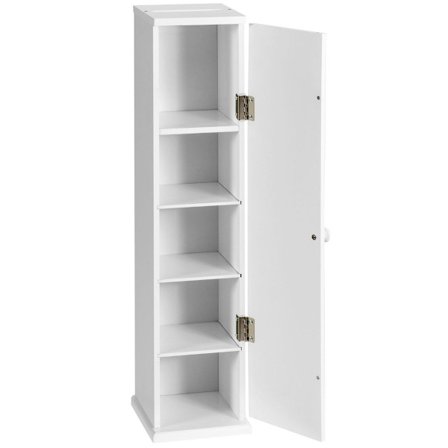 Badeværelses opbevaringsskab med 3 justerbare hylder, hvid