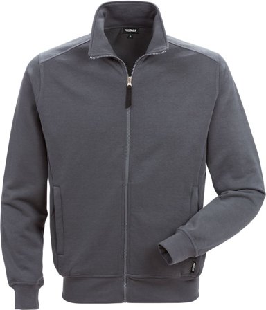 Fristads Herr Sweatshirt-jacka 7608 SM, Mörkgrå
