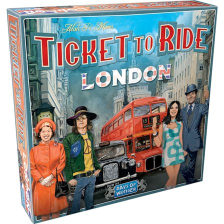 Days of Wonder | Ticket to Ride London -lautapeli | Ikä 8+ | 2–4 pelaajalle | Keskimääräinen peliaika 10–15 minuuttia