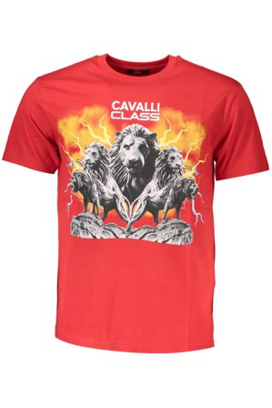 Cavalli Class T-shirt Maniche Corte Uomo Rosso