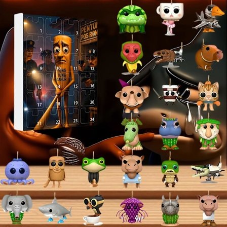 kalender 2025, Tung Tung Tung Sahur Charm Vedhæng Akryl 24 Dages Nedtællingskalender A1