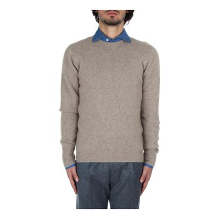 Drumohr, Round-neck Knitwear Beige, Heren, Maat:XL