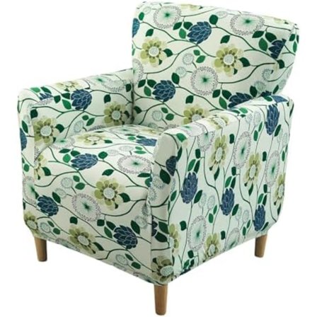 Banquet-nojatuolin suojus, painettu nojatuolin suojus käsinojilla, venyvä klubinojatuolin suojus, pehmeä nojatuolin sohvasuojus, likaa hylkivä