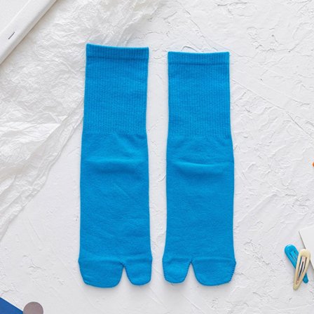 Split Toe Socks To-Toed Sokker LAKE BLUE