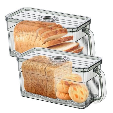 Opbevaringsboks, 2 stk. friskhed med afdrypningsbræt timer forseglet, grøn