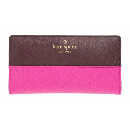 Kate Spade Block Long Purse , Roze , Dames , Maat: ONE Size Portefeuilles
