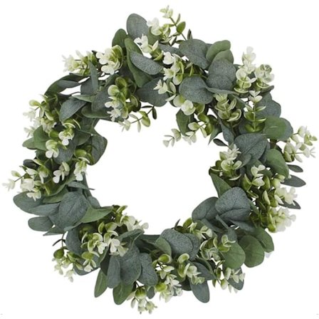 Eukalyptus kunstige kranse Dørkrans Grønne blade Krans Eas