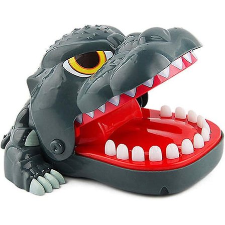 Dinosaur tandlæge bid finger legetøj sjovt tricky legetøj bordplade spil sjovt interaktivt børn fam