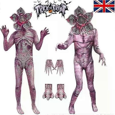 Stranger Things Demogorgon Monster Jumpsuits Sæt Halloween Cosplay Kostume Ny