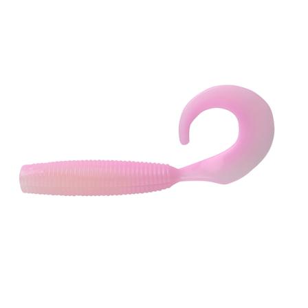 Daiwa Bait Junkie 4" Grub 5-pack Pink Glow UV