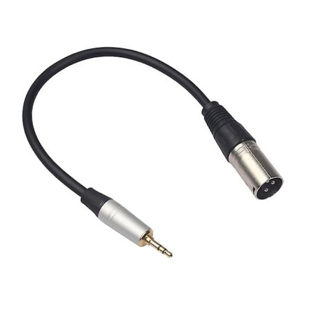 3,5 mm Stereo Jack Plugg Lydkabel 3,5 mm Stereo Jack Plugg Til 3-Pols XLR Hann Mikrofon Lydkabel