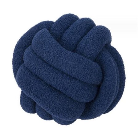 Handstickad Knuten Boll Lammull Kudde