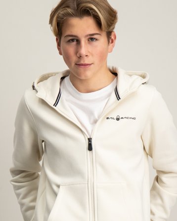 Sail Racing JR BOWMAN LOGO ZIP HOOD Hvit Genser Gutt - Kids Brand Store