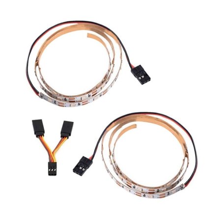 FPV Drone Fastving Navigationlys, Modellbil Servo Forlengelsesledning LED Modifisert Blå Linje L