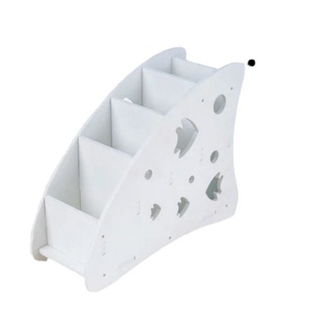 Fjärrkontrollhållare med 4 fack, avtagbar fjärrkontrollorganisatör i trä för fjärrkontroller, kontor