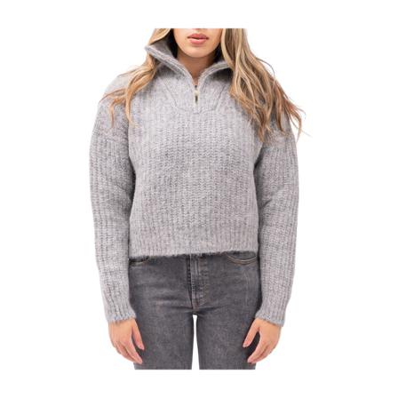 Ba&Sh V-neck Strik Grå, Dame Striktrøjer