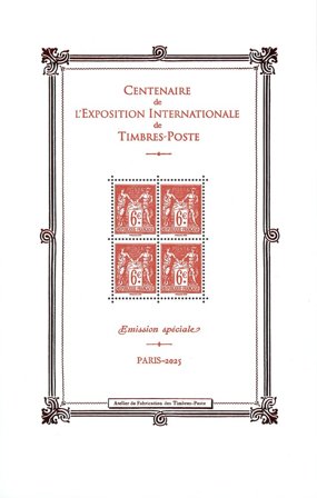 Frankrig - International frimærkeudstilling - Postfrisk miniark