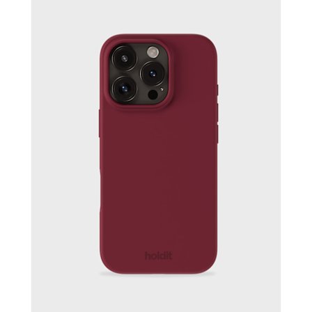 holdit iPhone 16 Pro Max Mobilcover Silikone Red Velvet_max