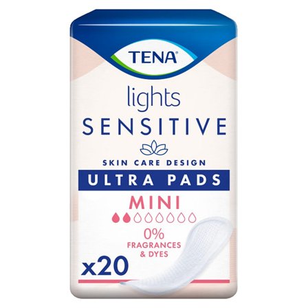 Tena Sensitive Lights Inkontinensbind Mini, Medicin & Pleje, Bind & Indlæg, Bind