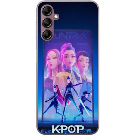 Yhteensopiva Puhelinkuori Samsung Galaxy A14 5G KPop Demon Hunters 2 HuntrX Girls motiivi, jossa futuristinen tyyli ja asenne