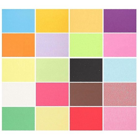 100 st Färgat kartongpapper Färgkopieringspapper Färgat papper Kopieringspapper Origami Nybörjare Handgjort Vikpapper