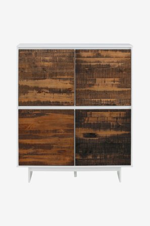 Loft24 - Hög skänk Morgan 4 dörrar - Flerfärgad - Skänkar & sideboards - Från Homeroom