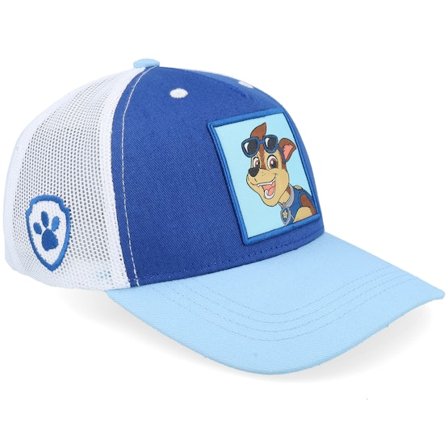 PAW Patrol - Azul trucker Gorra - Kids Chase Sunnies Patch Blue/White A-Frame Trucker @ Hatstore